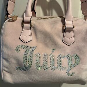 Juicy Couture Light Pink Satchel with Sparkling Logo